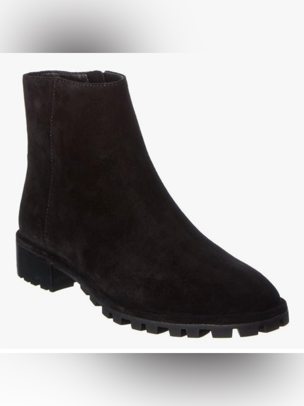Stuart Weitzman Black Suede Maelie Ankle Boots